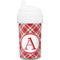 Red & Tan Plaid Toddler Sippy Cup (Personalized)
