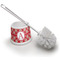 Red & Tan Plaid Toilet Brush (Personalized)