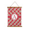 Red & Tan Plaid Wall Hanging Tapestry - Portrait - MAIN