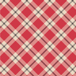 Red & Tan Plaid Wallpaper & Surface Covering (Water Activated 24"x 24" Sample)
