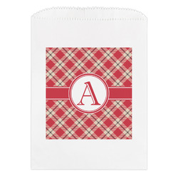Red & Tan Plaid Treat Bag (Personalized)