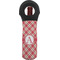 Red & Tan Plaid Wine Tote Bag (Personalized)