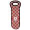 Red & Tan Plaid Wine Tote Bag (Personalized)