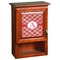 Red & Tan Plaid Wooden Cabinet Decal (Medium)