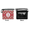 Red & Tan Plaid Wristlet ID Cases - Front & Back