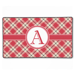 Red & Tan Plaid XXL Gaming Mouse Pad - 24" x 14" (Personalized)
