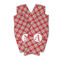 Red & Tan Plaid Zipper Bottle Cooler - Set of 4 (Personalized)