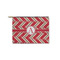 Red & Tan Plaid Zipper Pouch Small (Front)