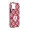 Red & Tan Plaid iPhone Case - Rubber Lined - iPhone 13 Pro (Personalized)