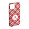 Red & Tan Plaid iPhone Case - Plastic - iPhone 15 (Personalized)