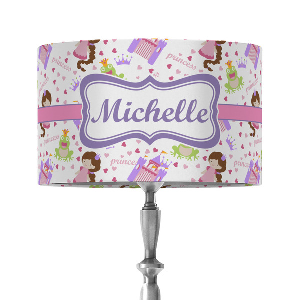 Custom Princess Print 12" Drum Lamp Shade - Fabric (Personalized)