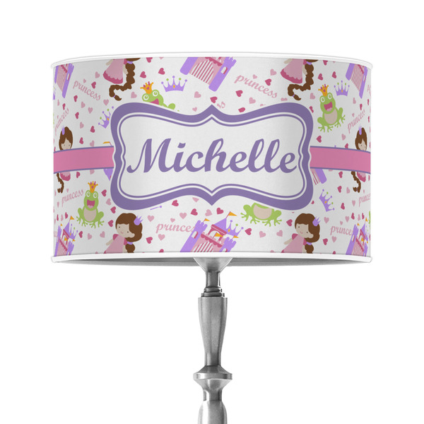 Custom Princess Print 12" Drum Lamp Shade - Poly-film (Personalized)