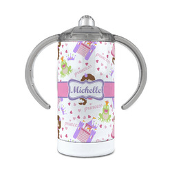 Princess Print 12 oz Stainless Steel Sippy Cup (Personalized)