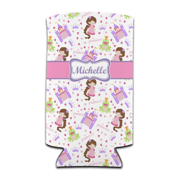 Custom Princess Print Can Cooler (tall 12 oz) (Personalized)