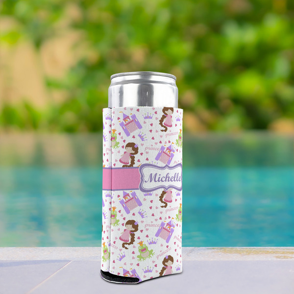 Princess Print Can Cooler - Tall 12oz - In Context