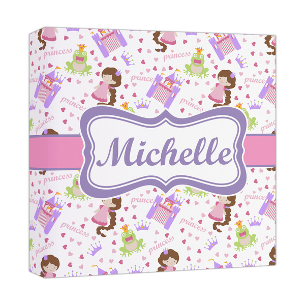 Custom Princess Print Canvas Print - 12x12 (Personalized)