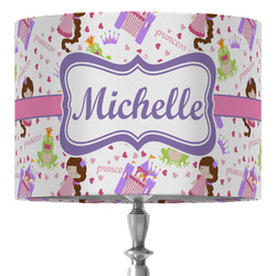 Princess Print 16" Drum Lamp Shade - Fabric (Personalized)