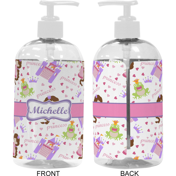 Princess Print 16 oz Plastic Liquid Dispenser- Approval- White