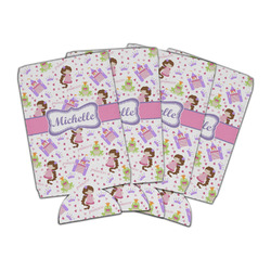 Princess Print Can Cooler (16 oz) - Set of 4 (Personalized)