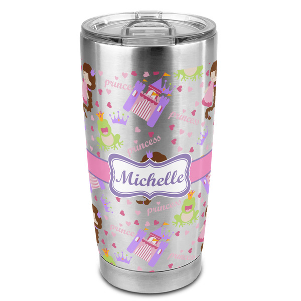 Custom Princess Print 20oz Stainless Steel Double Wall Tumbler - Full Print (Personalized)