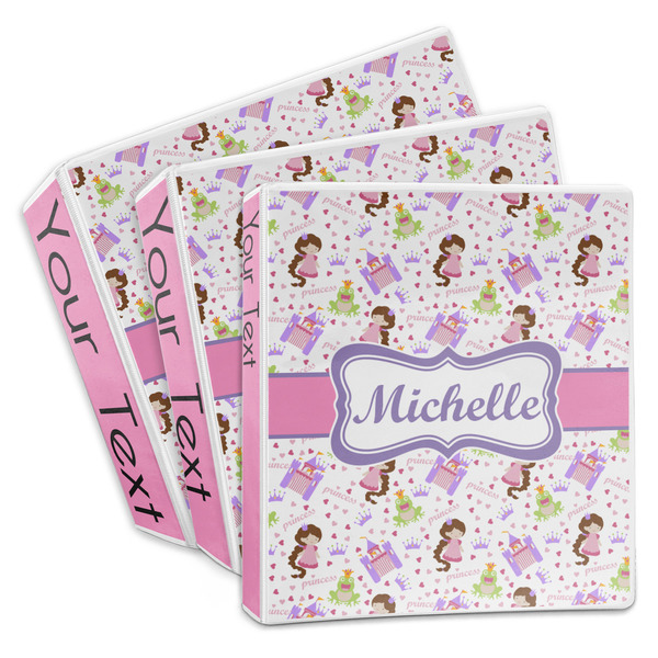 Custom Princess Print 3-Ring Binder (Personalized)