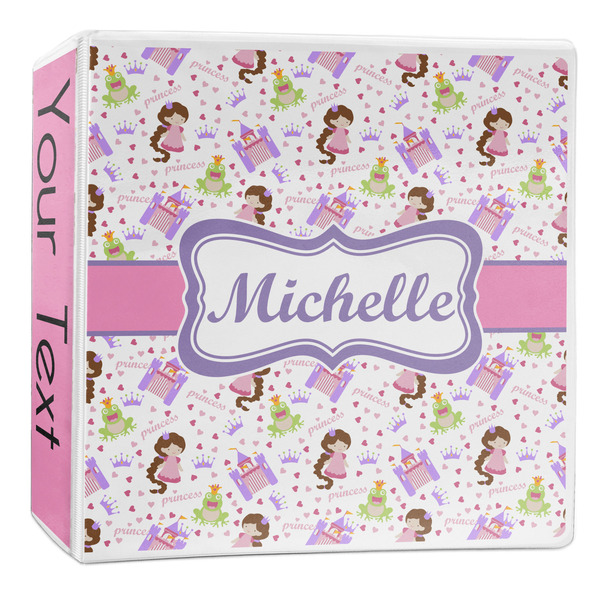 Custom Princess Print 3-Ring Binder - 2 inch (Personalized)