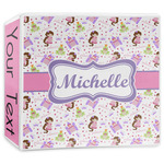 Princess Print 3-Ring Binder - 3 inch (Personalized)