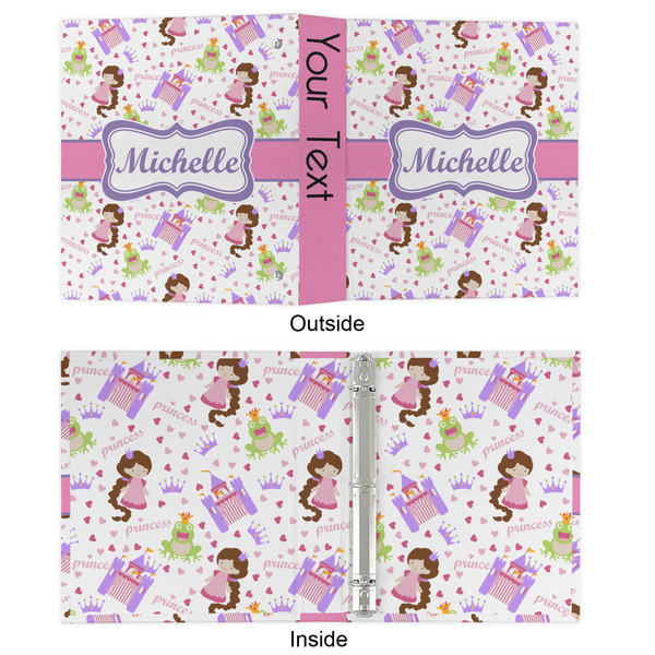 Princess Print 3 Ring Binders - Full Wrap - 1" - APPROVAL