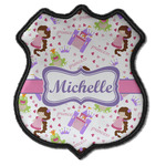 Princess Print Iron On Shield Patch C w/ Name or Text
