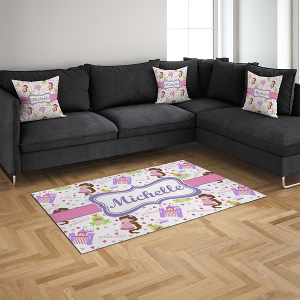 Princess Print 4'x6' Indoor Area Rugs - IN CONTEXT