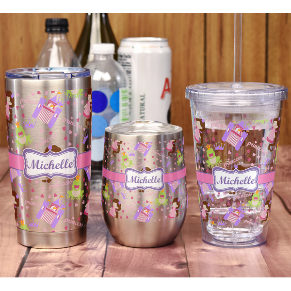 Princess Print Acrylic Tumbler - Full Print - In Context