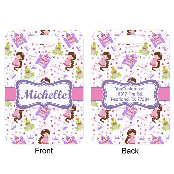 Princess Print Aluminum Luggage Tag (Front + Back)