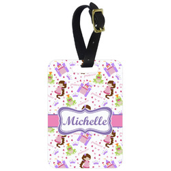 Princess Print Metal Luggage Tag w/ Name or Text