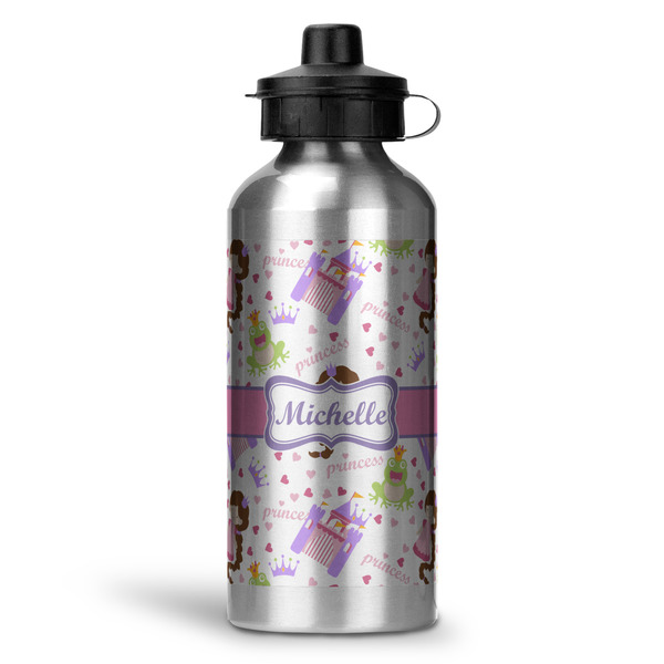 Custom Princess Print Water Bottle - Aluminum - 20 oz (Personalized)