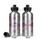Princess Print Aluminum Water Bottle - Front and Back