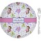 Princess Print 8" Glass Appetizer / Dessert Plates - Single or Set (Personalized)