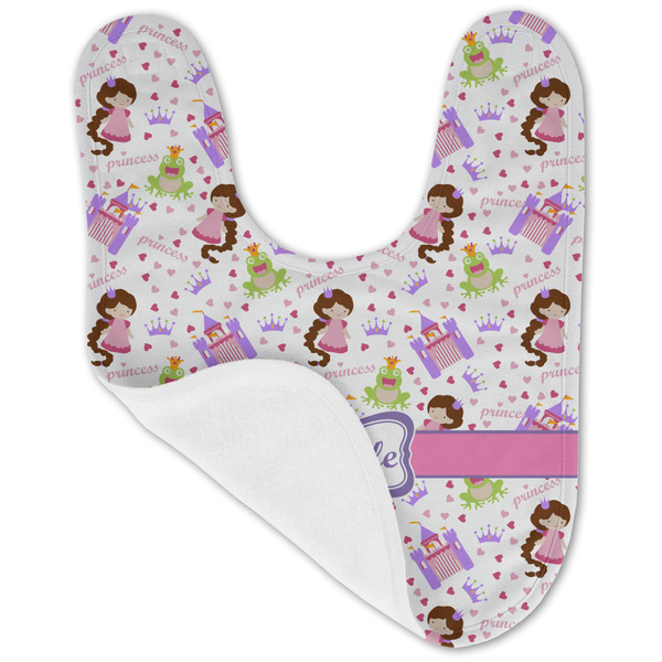Princess Print Baby Bib - AFT folded