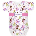 Princess Print Baby Bodysuit 6-12 (Personalized)