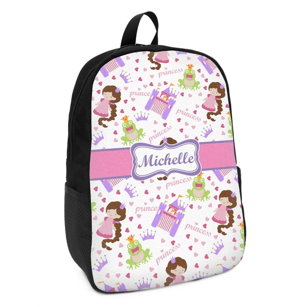 Custom Princess Print Kids Backpack (Personalized)
