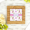 Princess Print Bamboo Trivet with 6" Tile - LIFESTYLE
