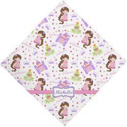 Princess Print Dog Bandana Scarf w/ Name or Text
