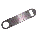 Princess Print Bar Bottle Opener - Silver w/ Name or Text