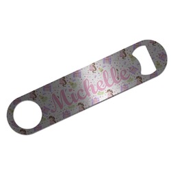 Princess Print Bar Bottle Opener - Silver w/ Name or Text