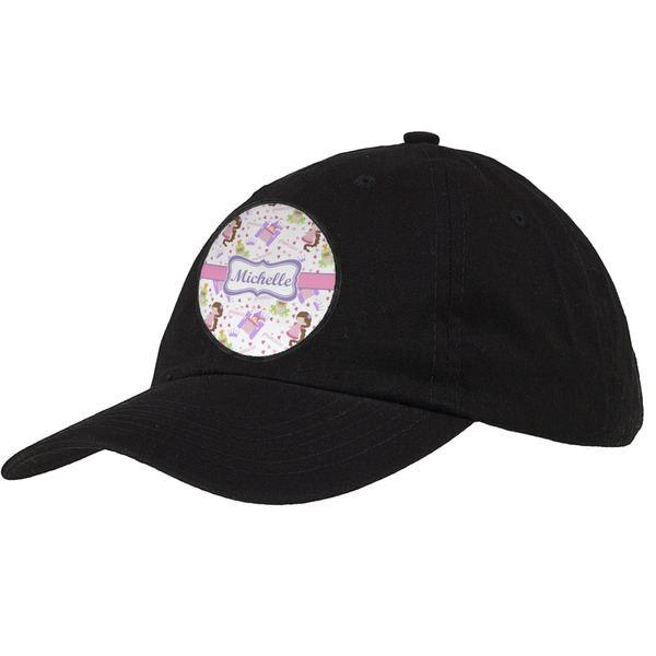 Custom Princess Print Baseball Cap - Black (Personalized)