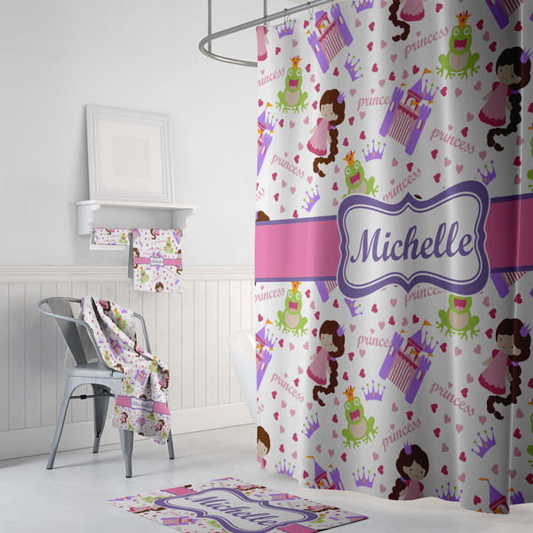Princess Print Bath Towel Sets - 3-piece - In Context