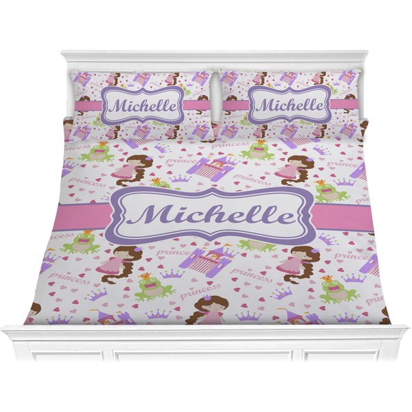 Custom Princess Print Comforter Set - King (Personalized)
