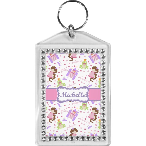 Custom Princess Print Bling Keychain (Personalized)