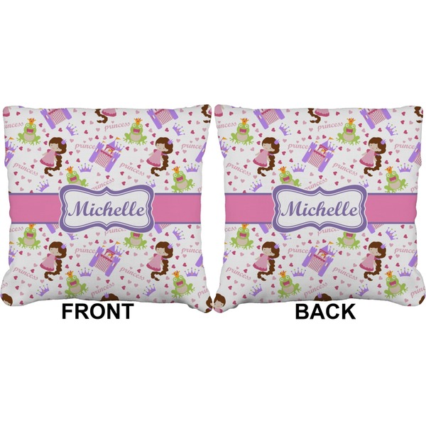 Princess Print Burlap Pillow Approval