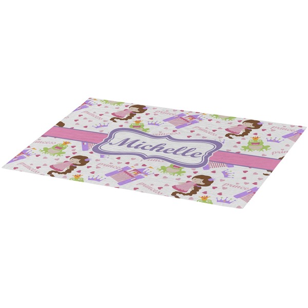 Princess Print Burlap Placemat (Angle View)
