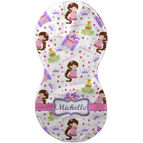 Princess Print Burp Peanut Shaped Flat